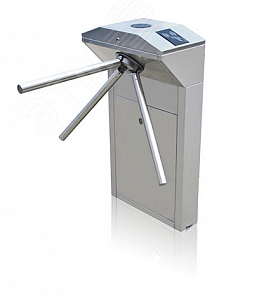 Турникет трехштанговый электромеханический, окрашенная сталь, индикаторы прохода, автоматическая система антипаники. ST-TS100 Smartec